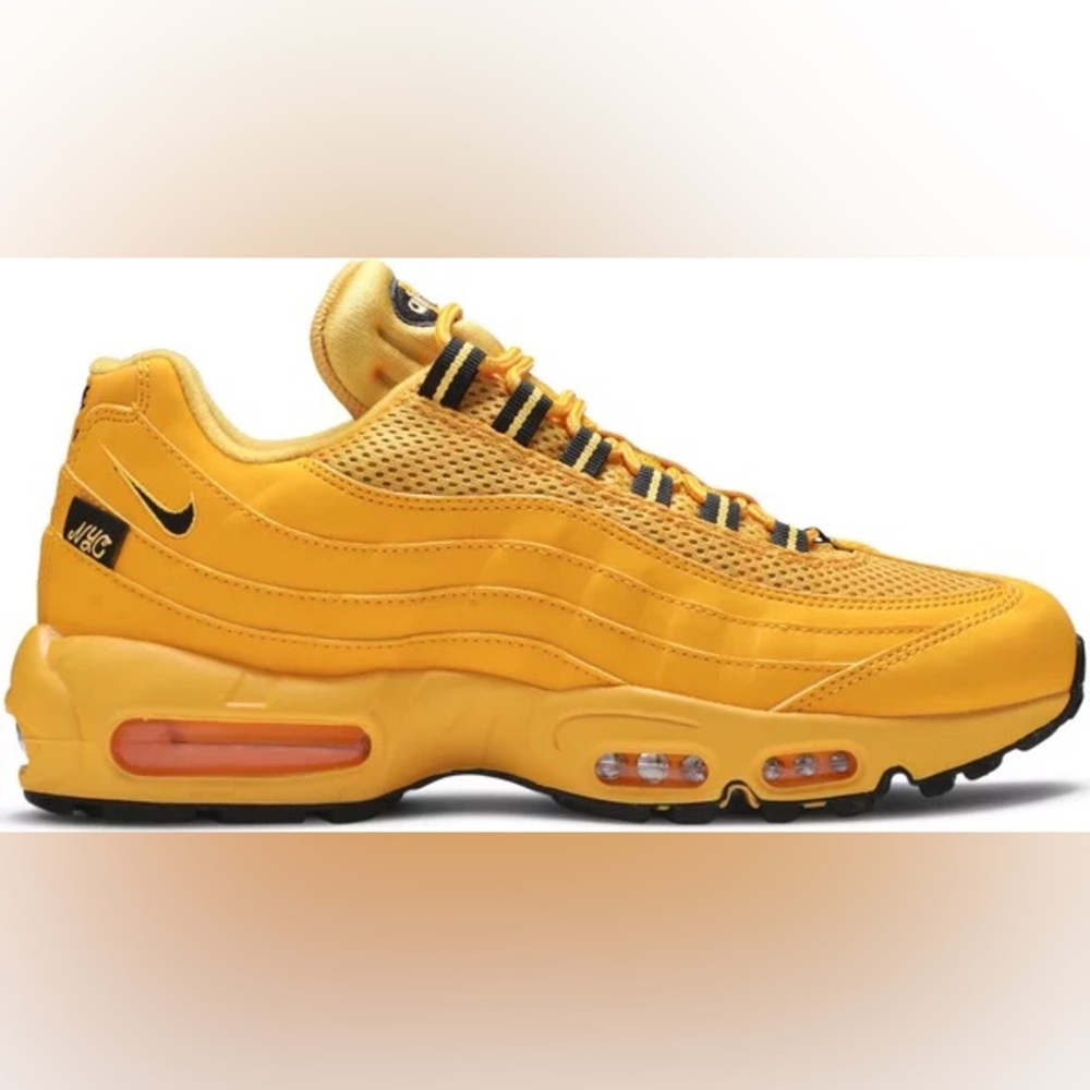 Size 4Y yellow Nike Air Max 95 Recraft (GS)